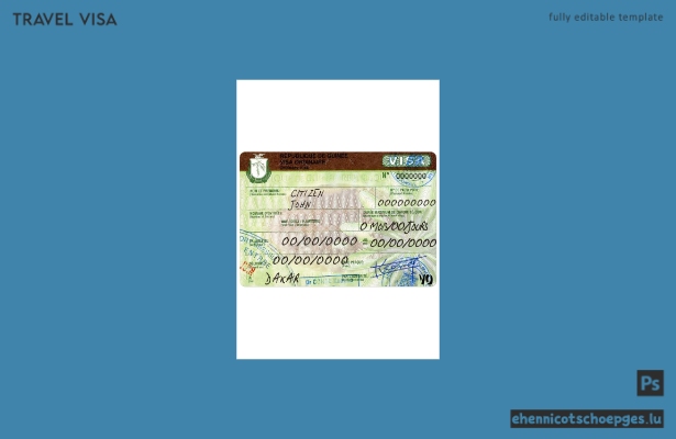 Beispiel für ein Reisevisum für Guinea